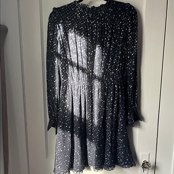 Kate Spade Midnight Blue Dress with silver dots and stars - Picture 5 of 5